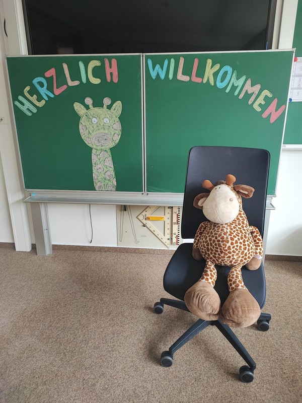 Die Giraffenklasse ist eingeschult worden.
